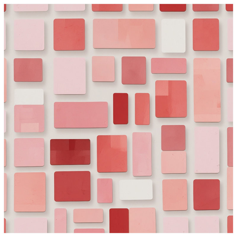 Couvertures rectangulaires rouges et roses, 60in W x 80in H