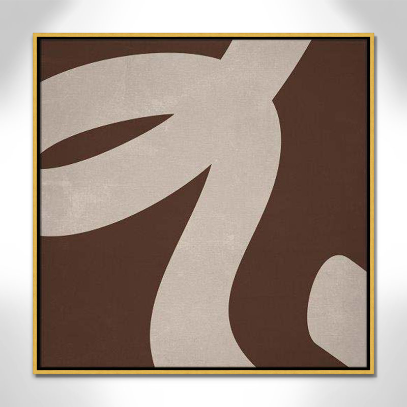 Intuitive Echo " Intuitive Echo I " by Marcus Prime, 31.5'' H x 31.5'' W x 2'' D, Gold Framed