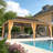14 Ft. W X 24 Ft. D Pro Series Aluminum Patio Gazebo, Premium Hardtop Gazebo With Galvanized Steel Double Roof, Permanent Outdoor Metal Pavilion With Curtain And Netting For Patio, Lawn, Deck