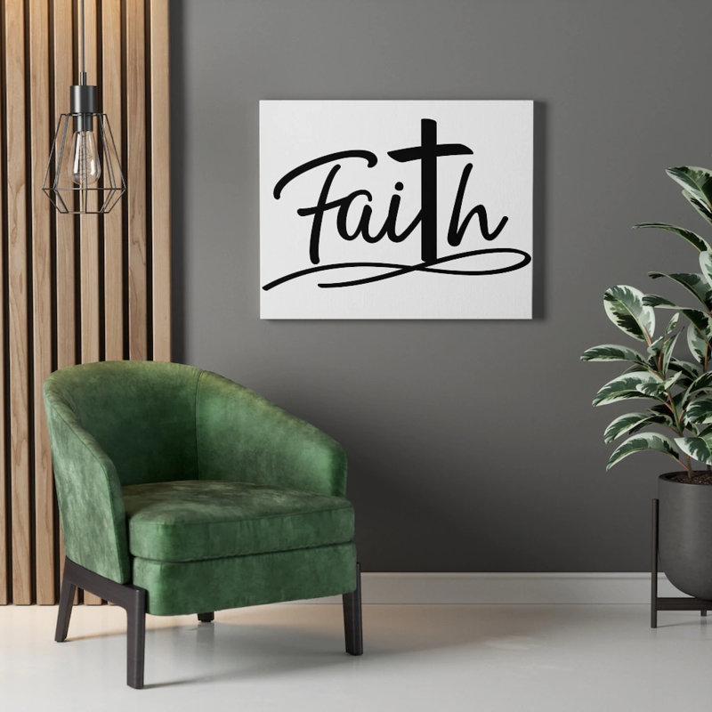 Faith Christian, reproduction d'art murale prête à être accrochée, H 12 po x l 16 po x P 1,25 po