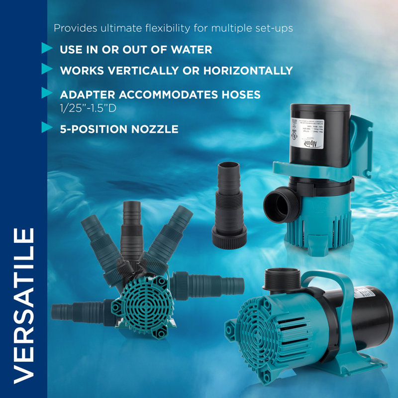 1800 GPH Black and Blue Electric Vortex Pump