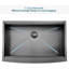 33" X 22" Stainless Steel Sink - Corrosion , With Bottom Grid And Colander For Long-Lasting Use Matte Black Kitchen Sink, 3.5" Drain