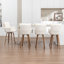 Ensemble de tabourets de bar 4 pièces avec pieds en bois courbé et coussins moelleux-1627532821