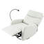 Fauteuil oscillant pivotant 270 °, surface facile à nettoyer - Fauteuil inclinable gris, port