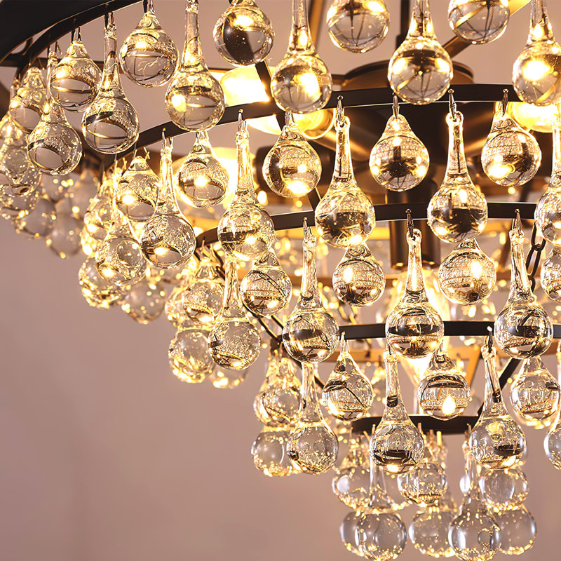 Luminaire suspendu rond moderne 9 lumières