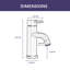 Robinet de lavabo de salle de bain moderne à poignée simple-116544672