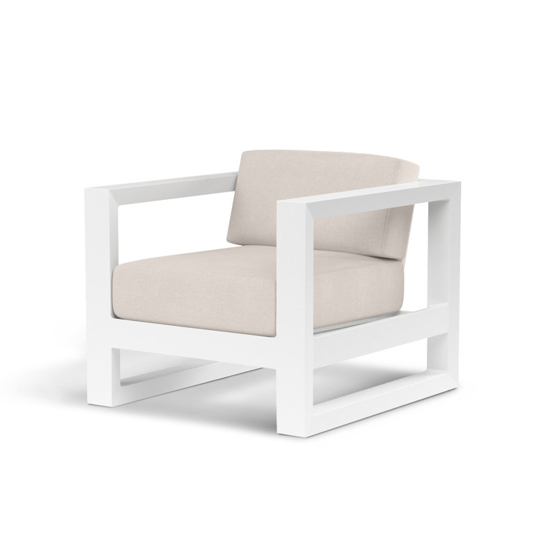 Newport Outdoor Lounge Chair, Canvas Natural Sunbrella® Canvas