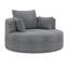 Fauteuil d'appoint pivotant avec 3 coussins amovibles-115839030