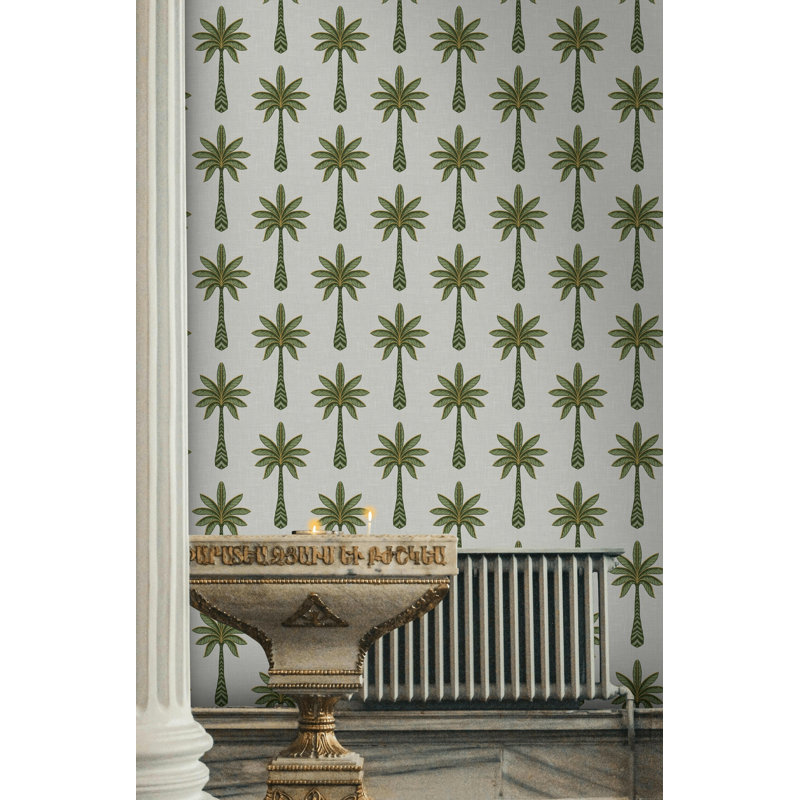 Papier peint adhésif style palmier tropical
