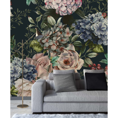 Red Barrel Studio® Floral Wall Mural | Wayfair