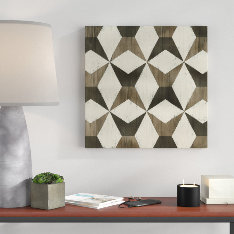 «Driftwood Geometrie IX», impression sur toile, H 20 po x l 20 po