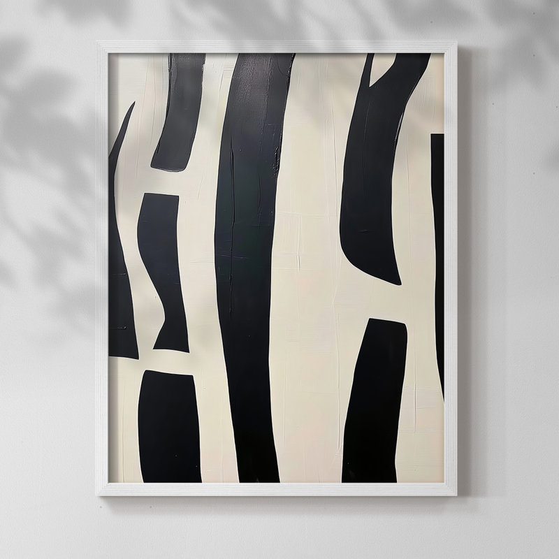 "ABSTRACT Series DCL XXXVII" par J Paul, Blanc / Blanc, H 21 po x l 17 po