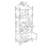 Elegant painted multi-functional bookcase-109679690
