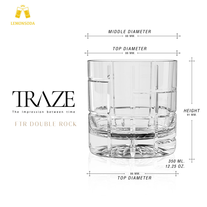 Verres à whisky Premium Premium Rocks - Verres à cocktail - 12 oz