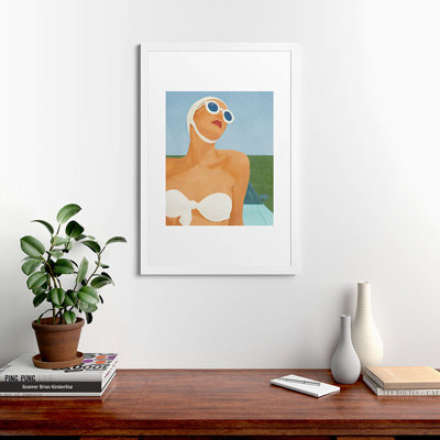 Flow Line Sunny I Framed Art Print