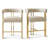 Chenille Upholstered Counter Stool-1503988586