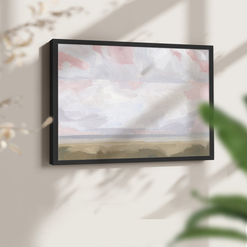 Sandbridge Beach II - Reproduction encadrée - Restickable, Noir, noir, noir, noir, H 22 po x l 28 po