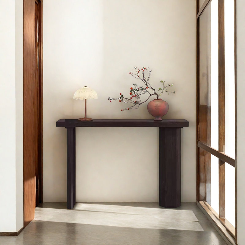 Console Modern Minimalist, H 31,5 po x l 39,37 po x P 11,81 po, Noir