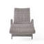 Chaise longue en osier crème