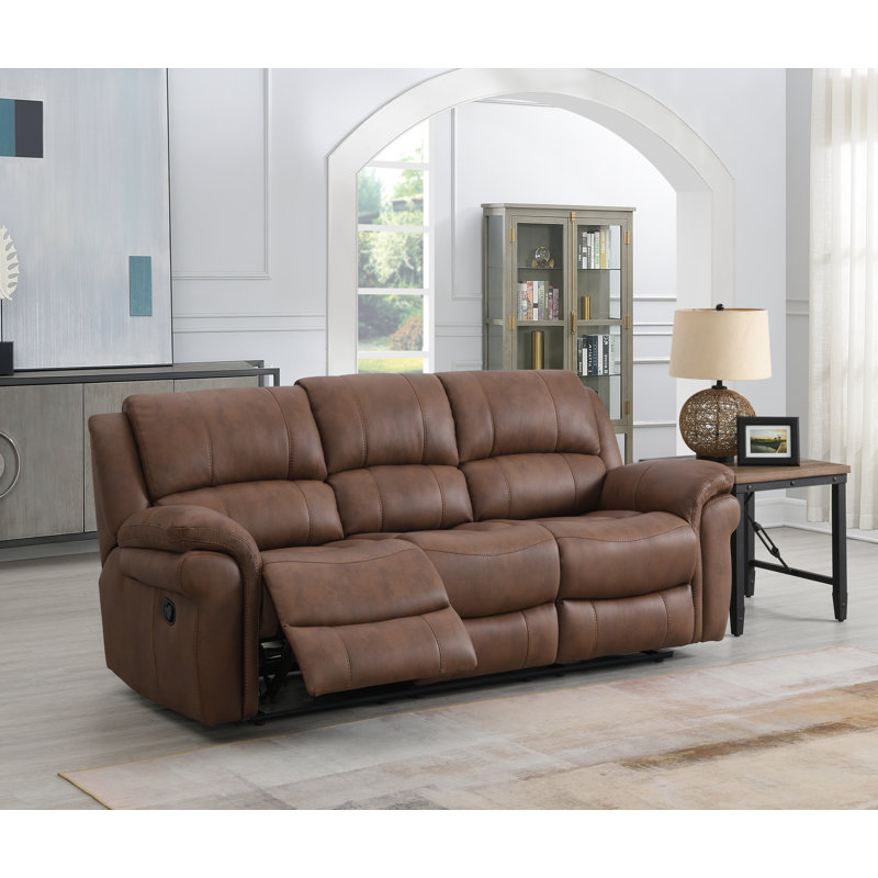 Bettymae 3 Seater Reclining Sofa, Tan