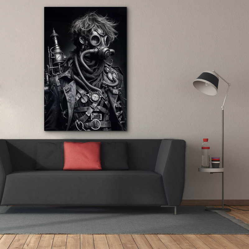 «Time Traveller 4» par KIR.DART, art mural sur toile, H 60 po x l 40 po x P 1,5 po