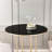 36" Round Tempered Glass Table Top - Black, 1/4" Thick, Heat-, Practical For Business Meeting Areas 36 Inch Black Top, Polished Edge, To Wear, Heat, Corrosion & Impact, Smooth Cleaning, Applied-509819733