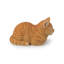 Statue de tabby marbré orange endormi-20595528