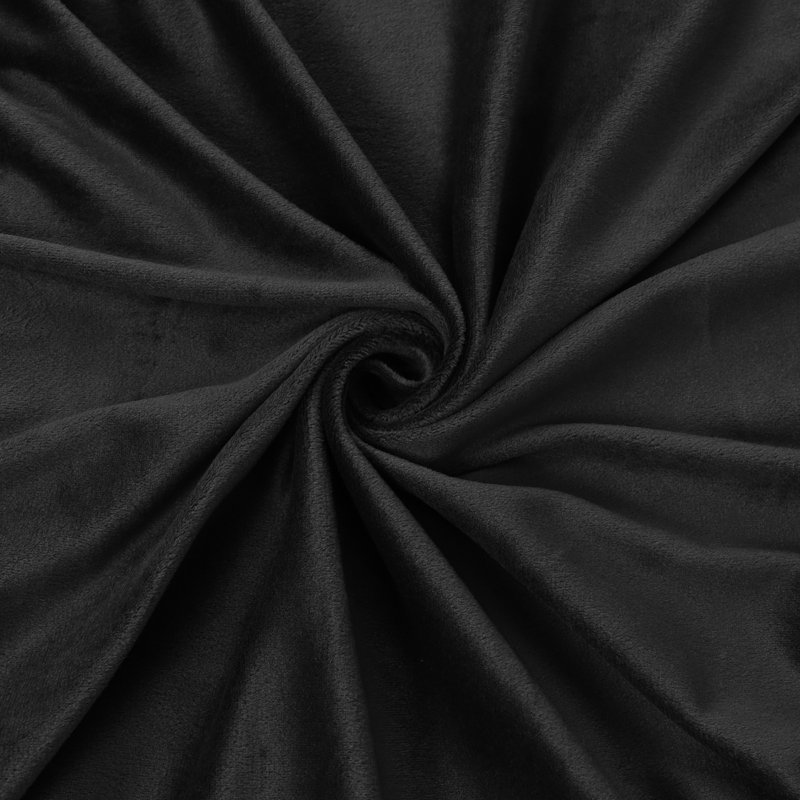 Housse pour canapé à quatre places, Mélange de polyester noir
