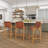 Markus Teak Wood Woven Leather Seat and Back Bar Stool with Beam Footrest-1241040558