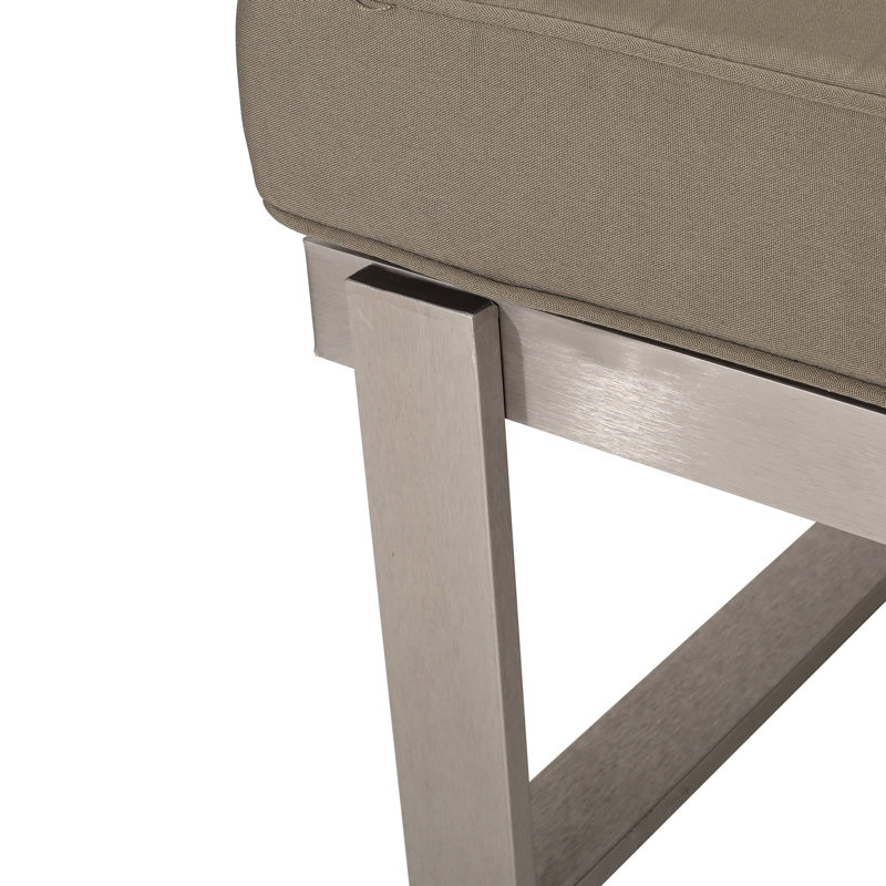 Siège à accoudoir droit en aluminium kaki - Option de siège spacieux. 65 po Profondeur, 29,9 po Largeur, 27,93 po Hauteur, 42,79 lb Choix de poids relaxant.