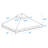 10X10 Ft Outdoor Patio Gazebo Replacement Canopy,Double Tiered Gazebo Tent Roof Top Cover Only Greatwall Border(Frame Not Include)-124566330
