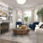 Wenham Rectangular Coffee Table with Tempered Glass Top and Driftwood Base