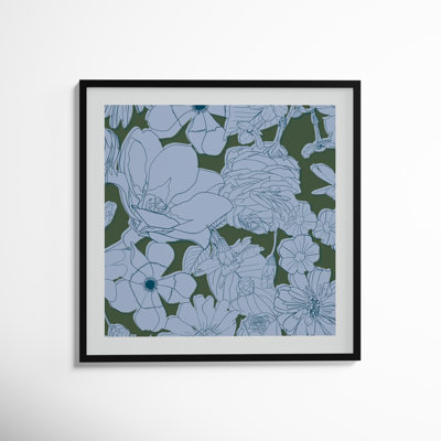 Shadow Floral Blue by Gabrielle Neil