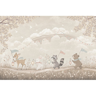 Papier peint animaux fantaisistes Woodland