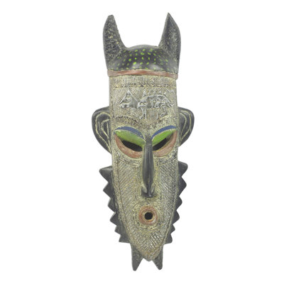Masque en bois africain Bungalow Rose Baba Mask