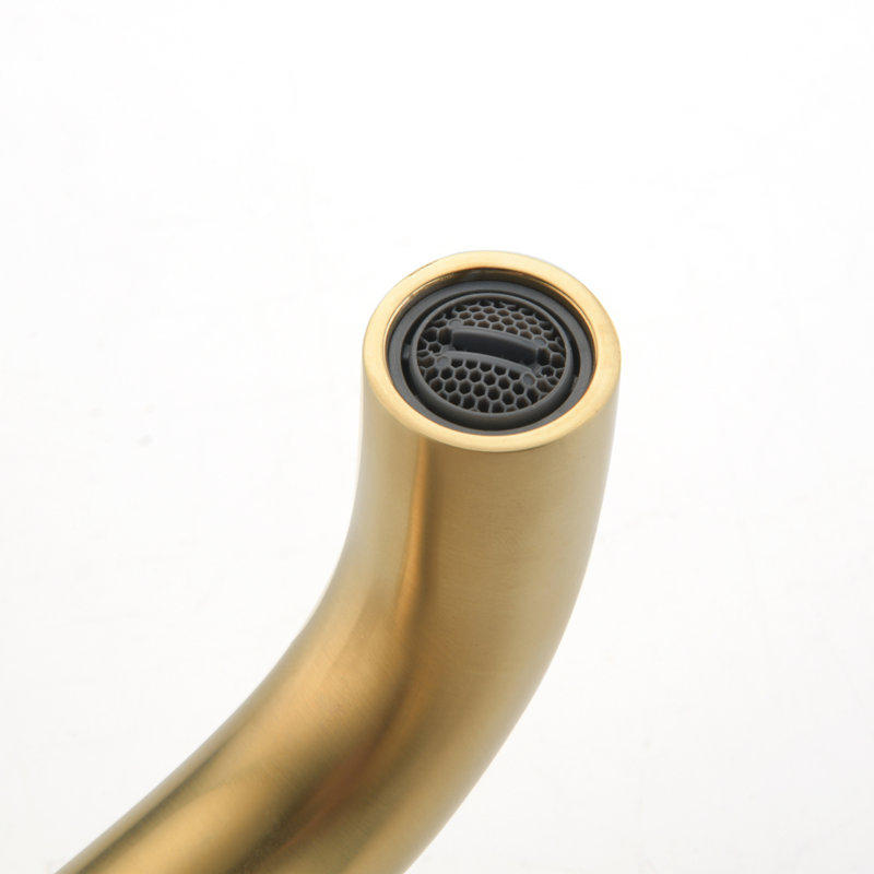 Bathroom Faucet Wall Mounted Bathroom Sink Faucet, Gold