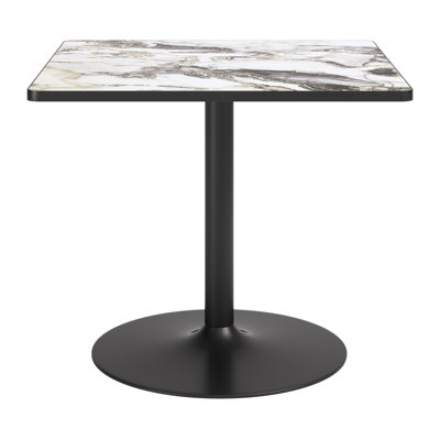 Caliza Dining Table Gray & Black