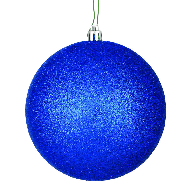 Ornement boule des Fêtes, H 8 po x l 8 po x P 8 po, Bleu minuit
