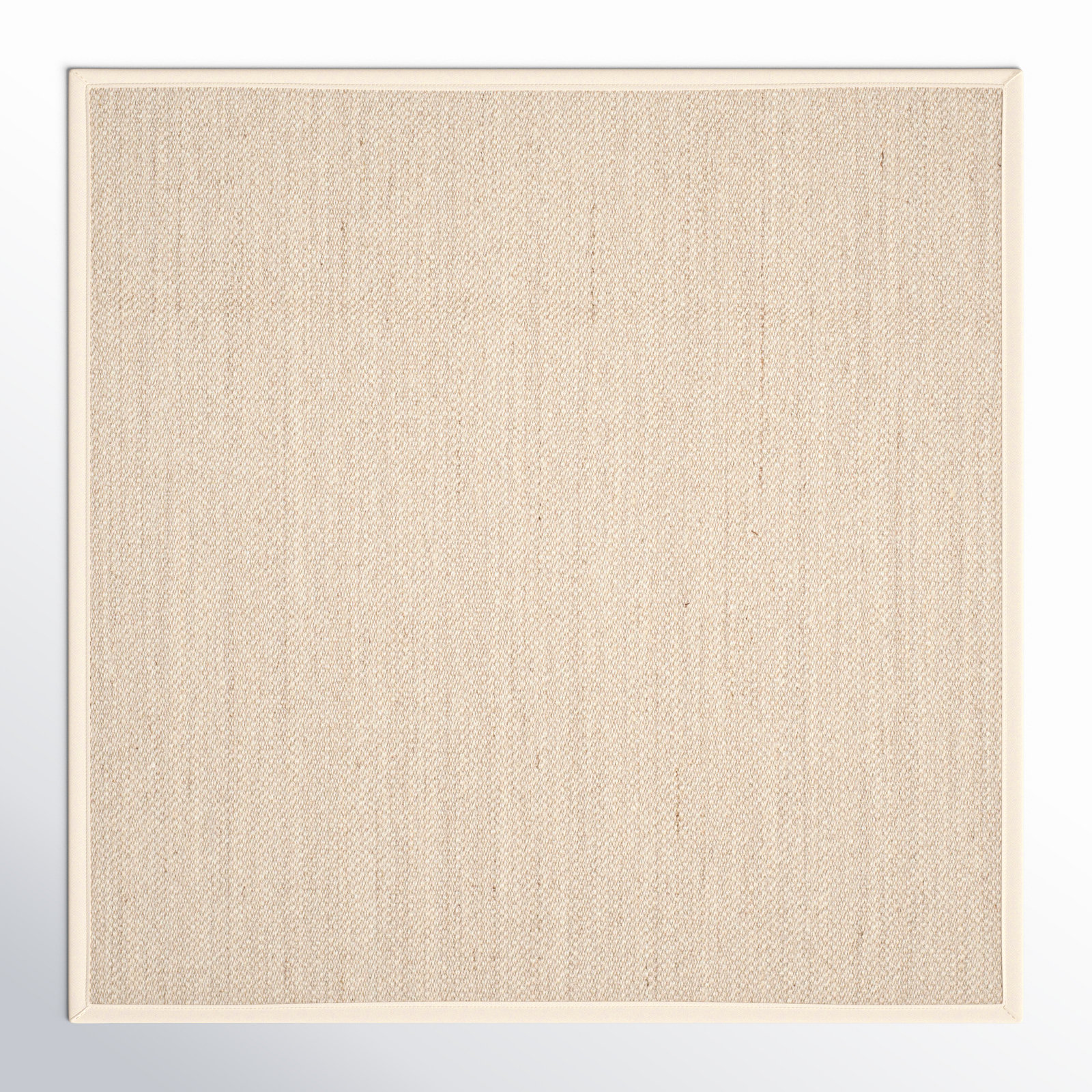 Torbin Marble Beige Jute Rug, Square 4'