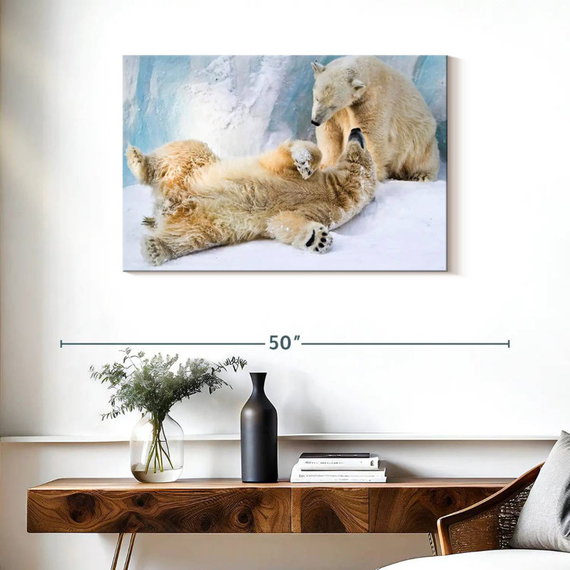 Brampt Polar Bears, 24" H x 36" W