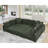 Large Seating Corduroy Modular Sleeper Sectional-1139319416