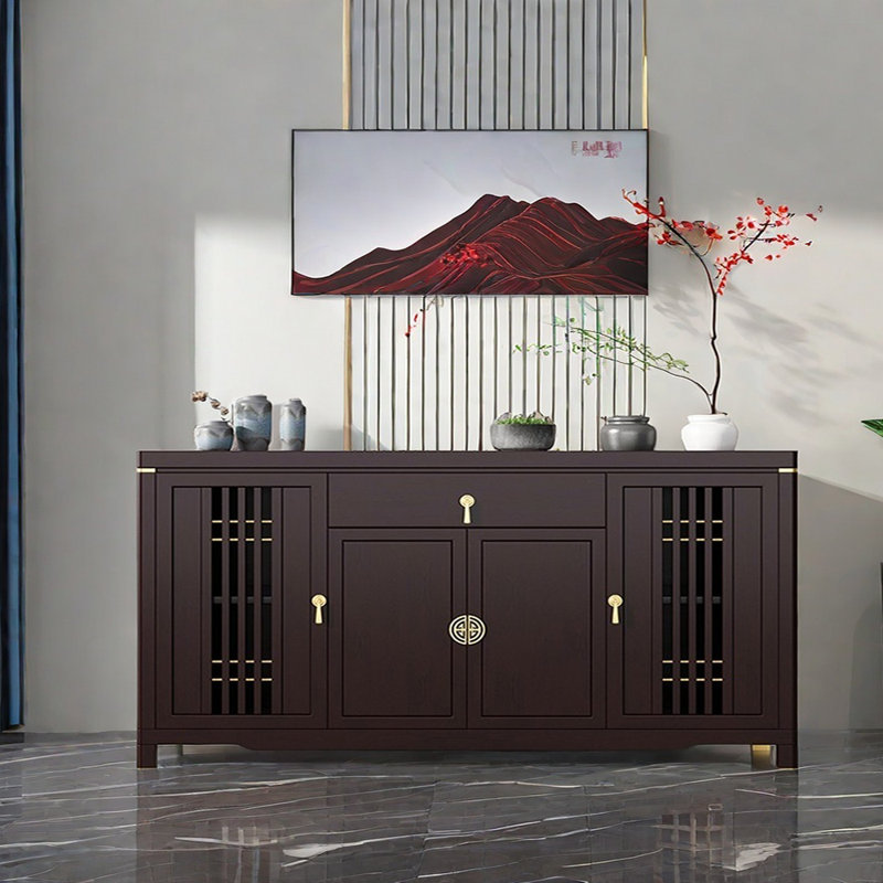 Nouveau buffet en bois massif de style chinois