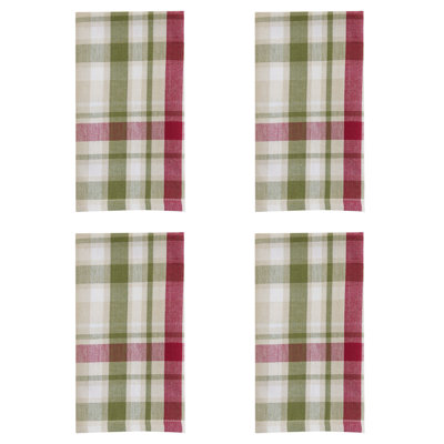 The Holiday Aisle® Christmas Barn Napkin Set of 4
