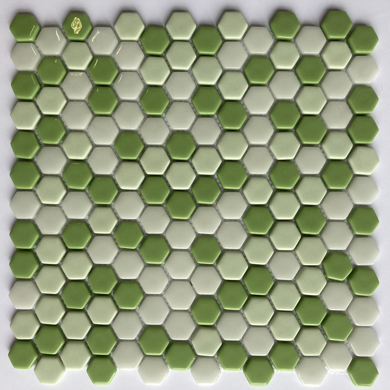 Sicily 1" x 1" Glass Honeycomb Mosaic Wall and Floor Tile, Snapdragon
