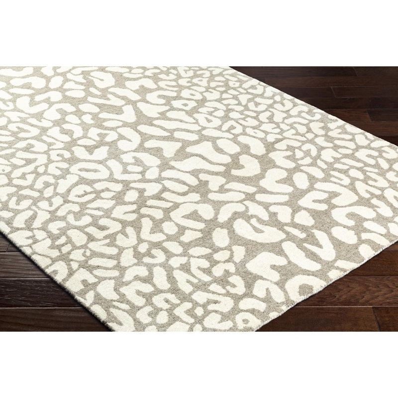 Bauwine Wool Animal Print Indoor Rug, Rectangle 10' x 14'