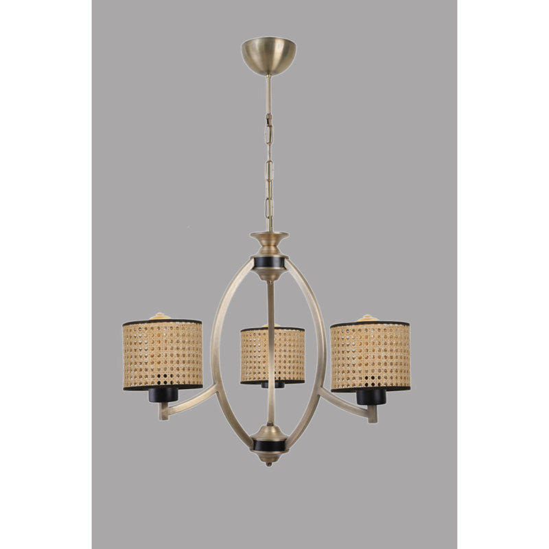 Kasumi 3 - Light Shaded Chandelier, Gold