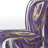 Mettalic I - Glam Upholstered Slipper Chair-112840489