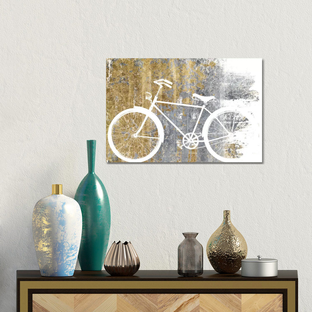 Leinwandbild Gilded Bicycle