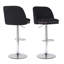 Tabouret de comptoir pivotant à hauteur réglable Deboroh 26 "à 34"-1114649329