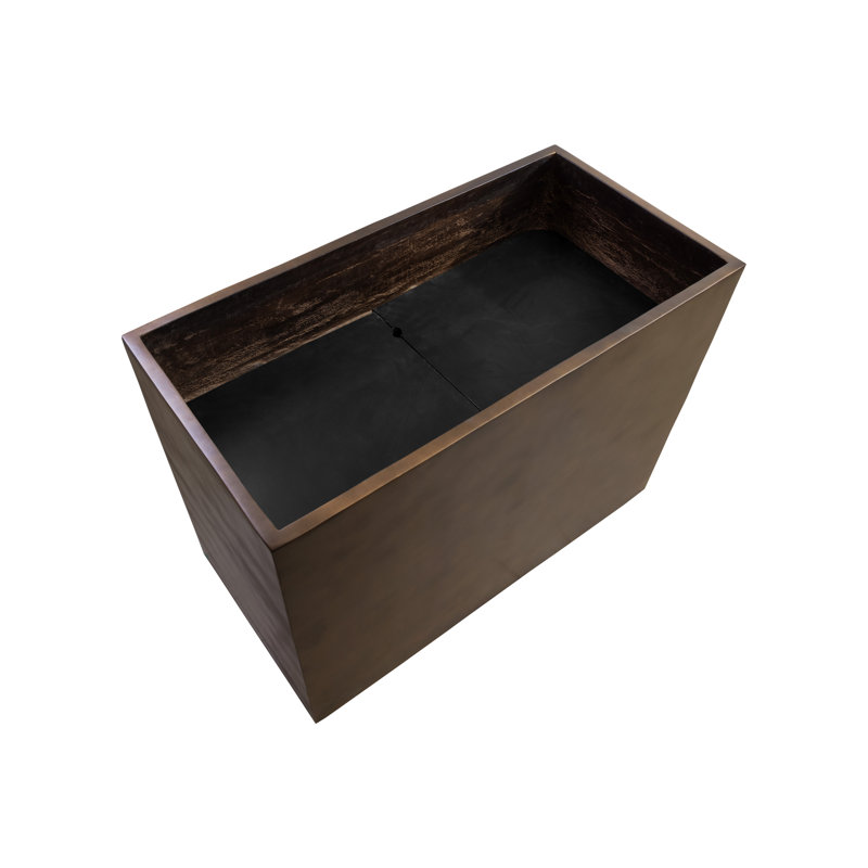 Perkey Concrete Planter, 36" H x 48" W x 24" D, Taupe